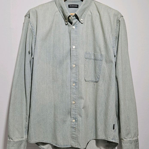 발렌시아가 백로고 데님 셔츠 (39)