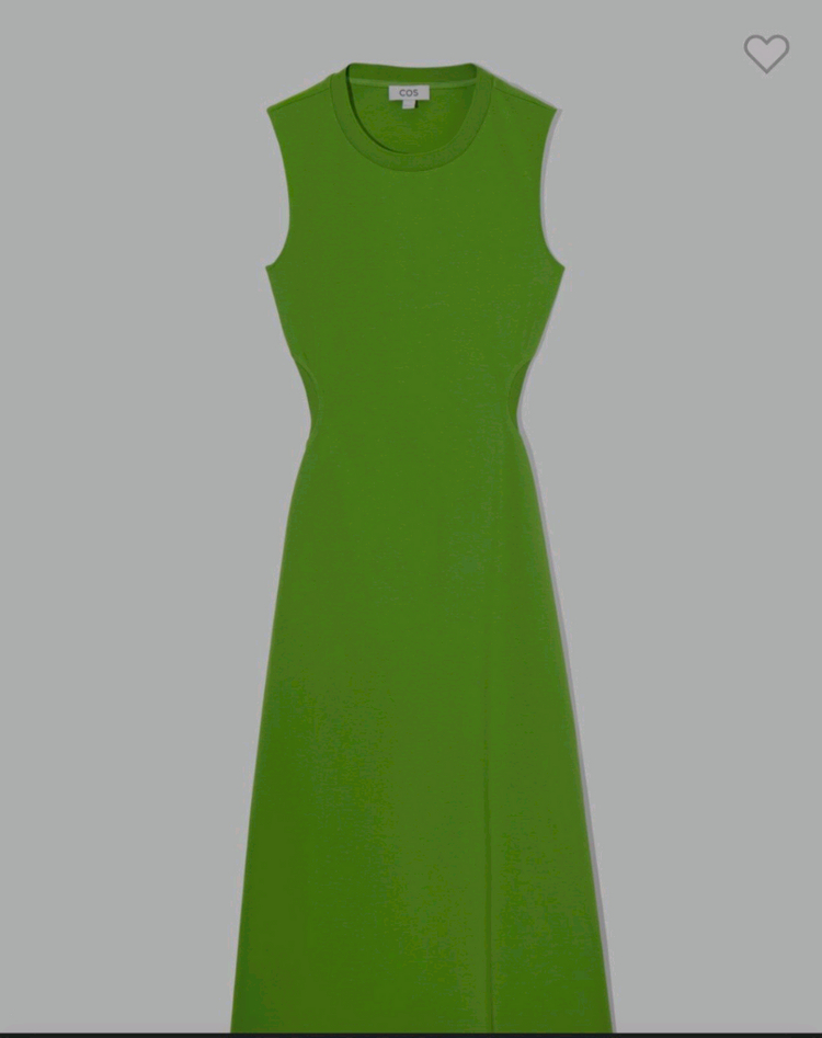 코스(COS)의 슬리브리스 커트아웃 맥시 드레스--7