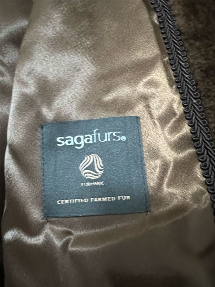 리얼밍크 마호가니 사가폭스 밍크자켓--3
