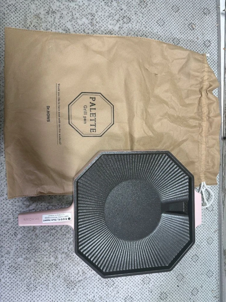 닥터하우스 팔레트 그릴팬 28CM 핑크 판매 팔래트 그릴펜 그릴 팬 이미지