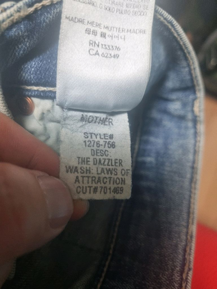 미국제 마더 마더진 데님 청바지 25 ,mother 이미지