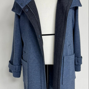 스테파넬 후드 롱 코트입니다