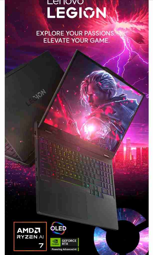 미개봉 레노버 Legion 5 Eclipse Black 라이젠7 rtx5070 OLED 게이밍 노트북--0