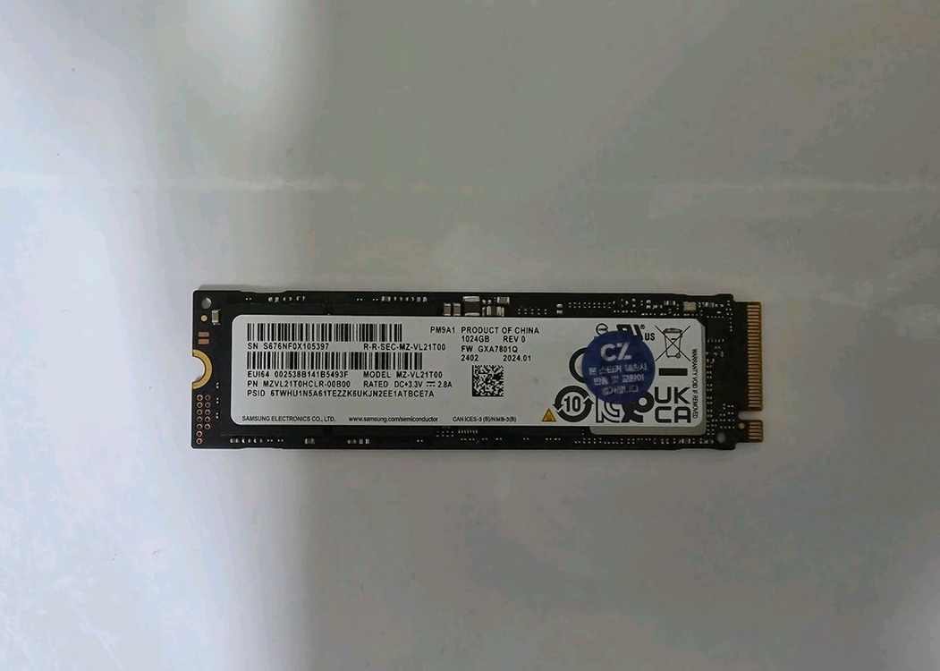 삼성전자 PM9A1 1TB SSD NVME 벌크 정품--0