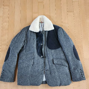 일꼬르소 덕다운 헤링본 패딩 L