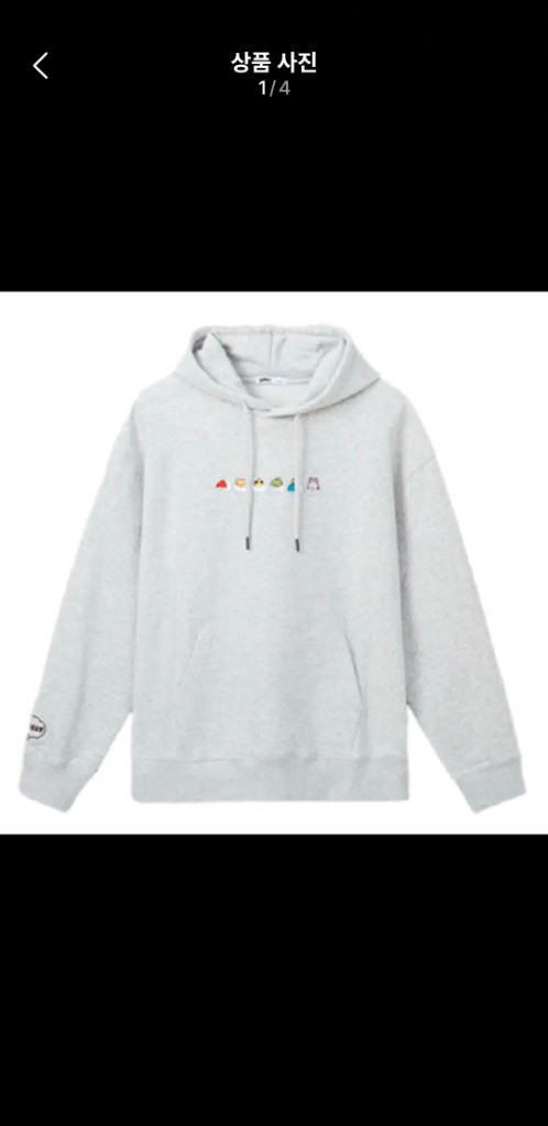 잠뜰 스파오 퍼플리스 후드티 미개봉 오너먼트증--1