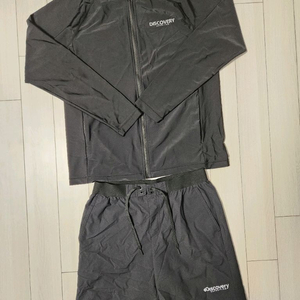 새상품급) 디스커버리 남성 풀집업 래쉬가드 상하의 세트 사이즈95 m상의-디스커버리 DMSWA3033 남성 루즈핏