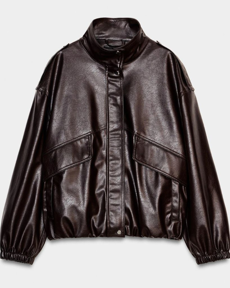 자라 가죽 자켓--4