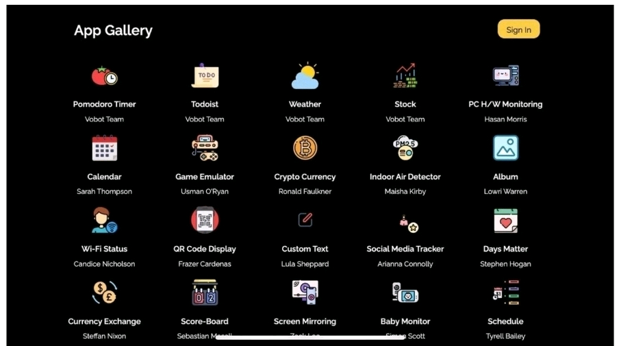 [택포]책상 위 끝판왕! Vobot Mini Dock 스마트 디스플레이--3