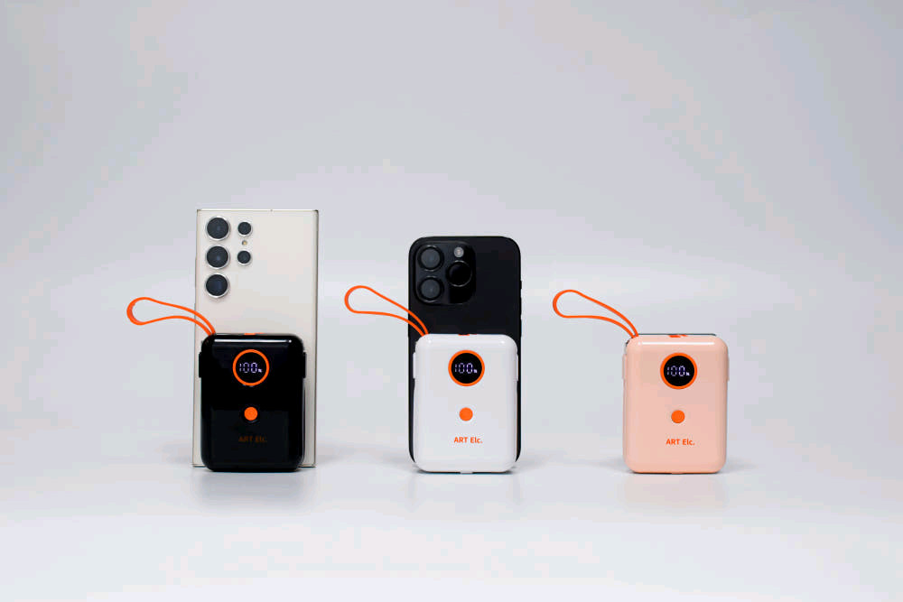 미사용 아트일렉 미니 보조배터리 10000mAh 배터리 잔량 표시 됨--9