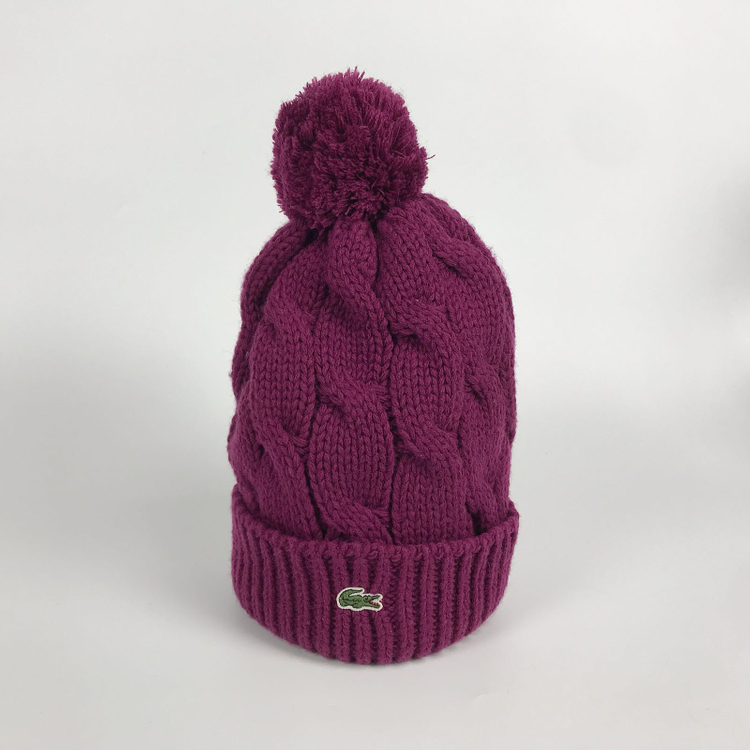 라코스테 방울 비니 모자--1