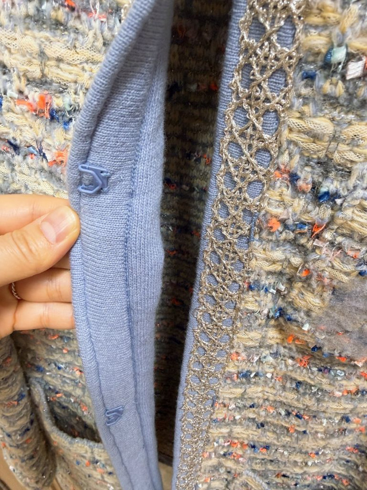 듀엘 트위드 가디건 자켓--3