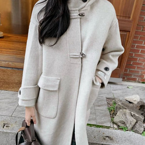 //새제품// 오트밀 자타라 핸드메이드 코트 // 이미지