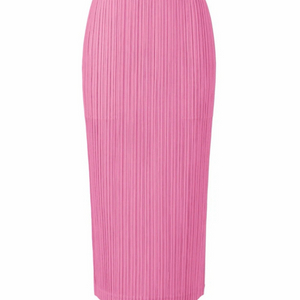 플리츠플리즈 루프바텀 스커트 핑크 새제품