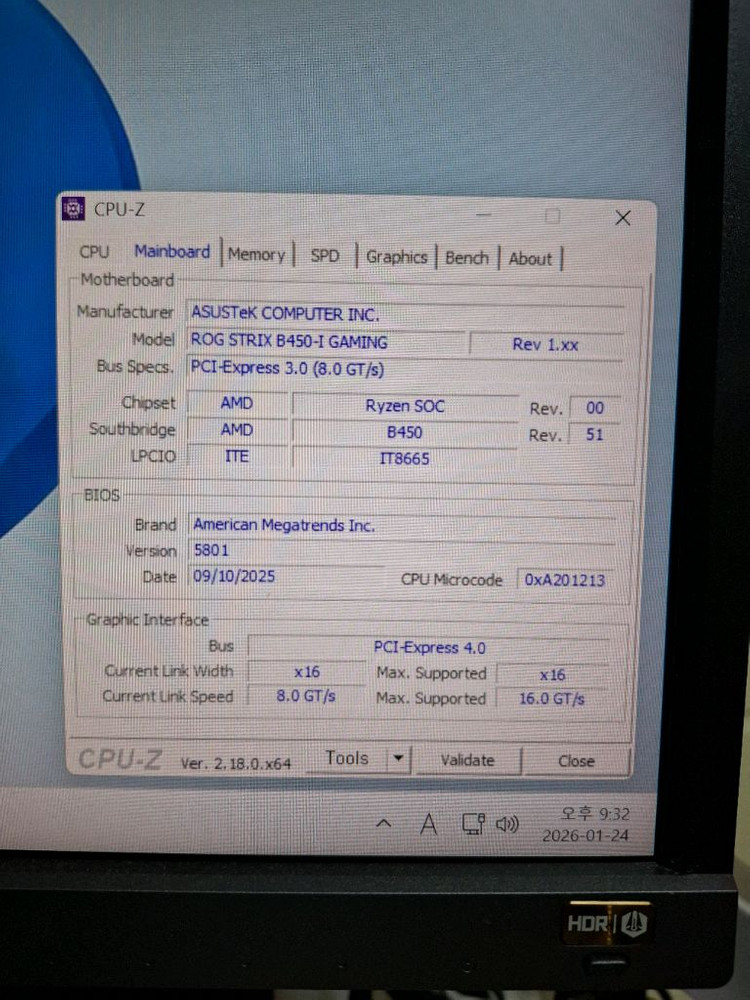 ITX 메인보드 ASUS ROG STRIX B450-I GAMING--5