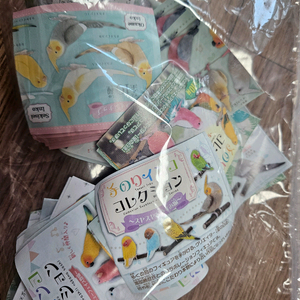 앵무새, 바나나새, 옥수수새, 그외 기타 새 가챠 피규어 일괄판매