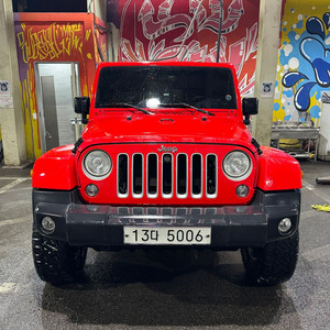 17년식 지프 랭글러 jk 3.6 사하라 레드 93000km