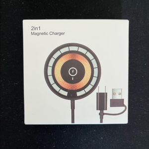 2 in 1 맥세이프 무선충전기 미개봉