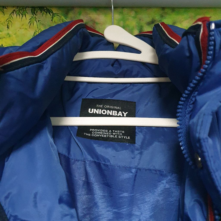 유니온베이 블루 오리털 겨울 패딩L 100Size 이미지