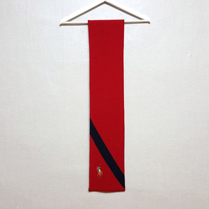 미사용/정품)폴로 랄프로렌 램스울100 양면 목도리