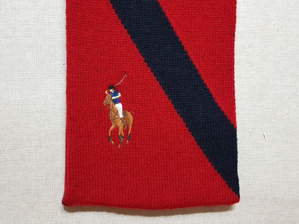 미사용/정품)폴로 랄프로렌 램스울100 양면 목도리--1