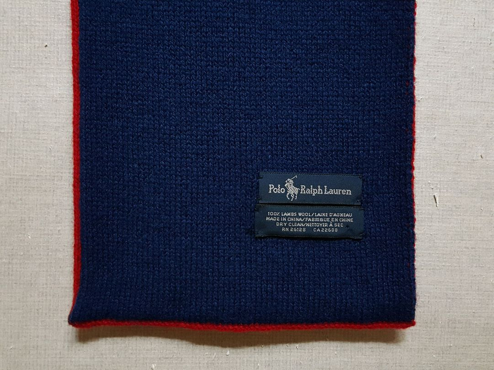 미사용/정품)폴로 랄프로렌 램스울100 양면 목도리--3