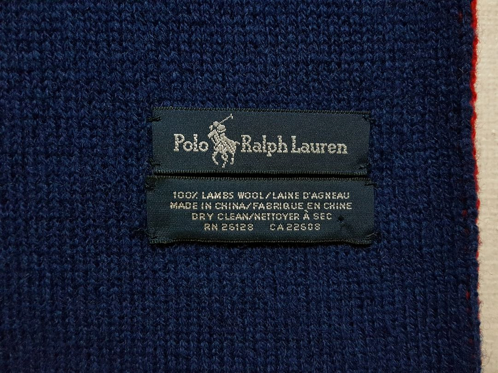 미사용/정품)폴로 랄프로렌 램스울100 양면 목도리--4