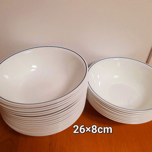 초창기로고 코렐 특대형 냉면기 비빔기용 26cm 새상품(개당값 이미지