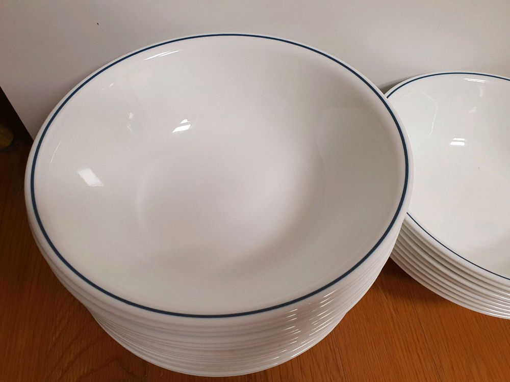 초창기로고 코렐 특대형 냉면기 비빔기용 26cm 새상품(개당값 이미지