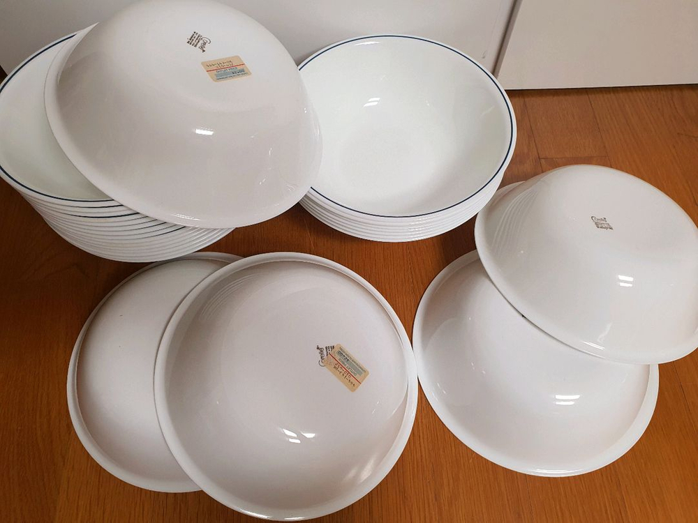 초창기로고 코렐 특대형 냉면기 비빔기용 26cm 새상품(개당값 이미지