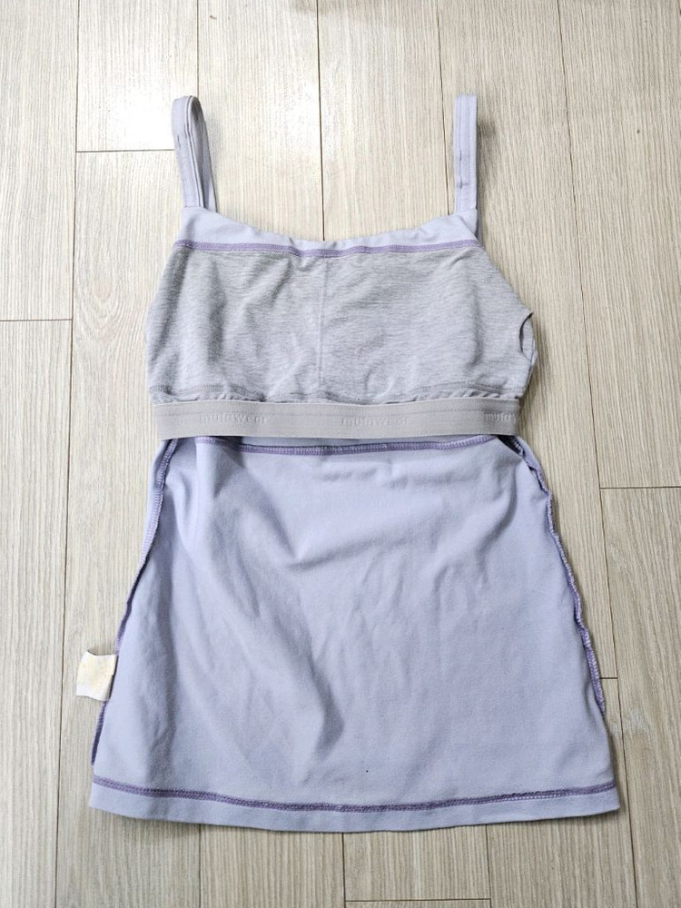 뮬라웨어 mulawear 볼륨 업 핀턱 롱탱크탑 (2 44~날씬55)--6