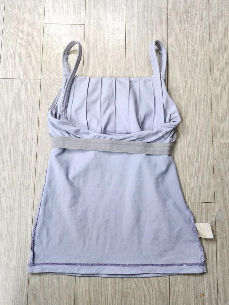 뮬라웨어 mulawear 볼륨 업 핀턱 롱탱크탑 (2 44~날씬55)--7