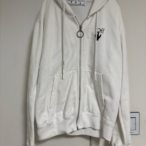 (정품수입택) 오프화이트 후드집업