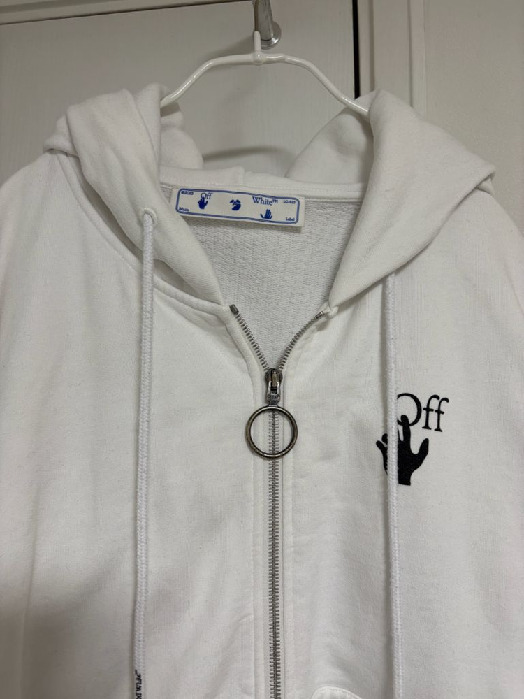 (정품수입택) 오프화이트 후드집업 이미지