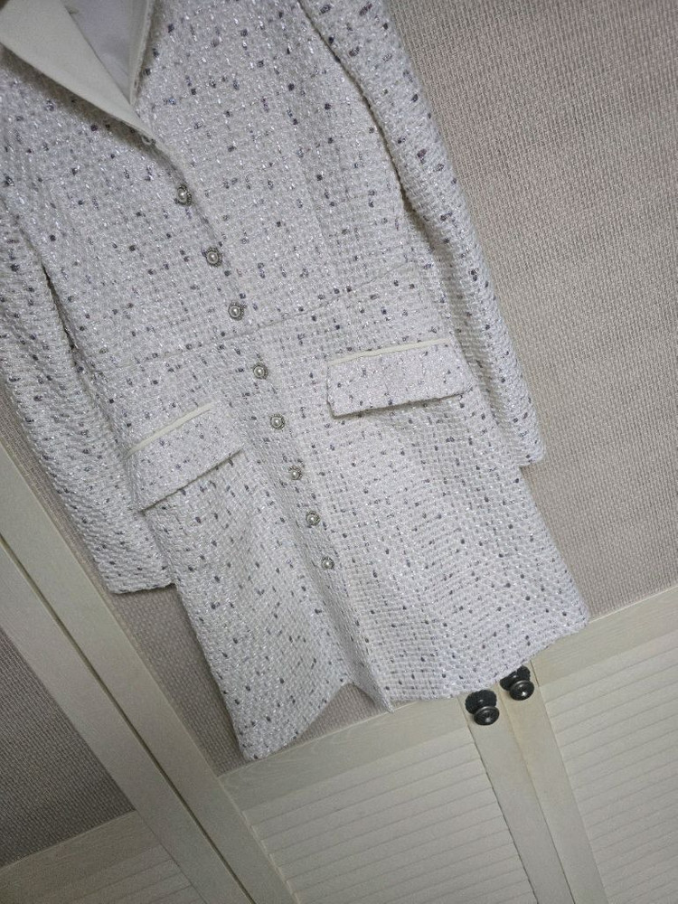 율미아스텝 트위드 정장원피스--2