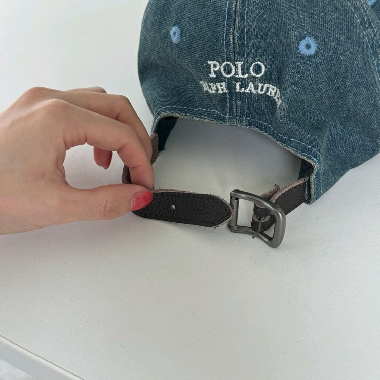 폴로 데님 베어 볼캡--4