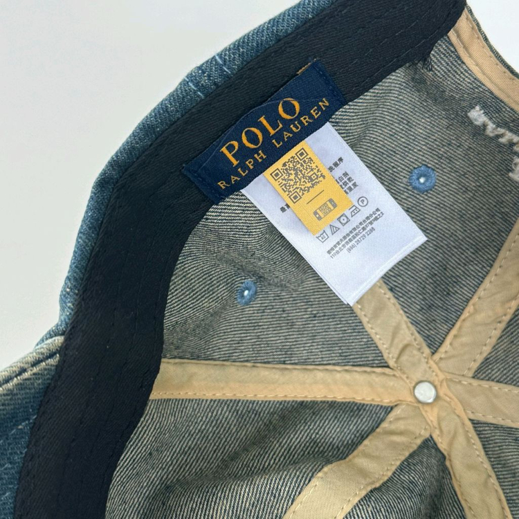 폴로 데님 베어 볼캡--5