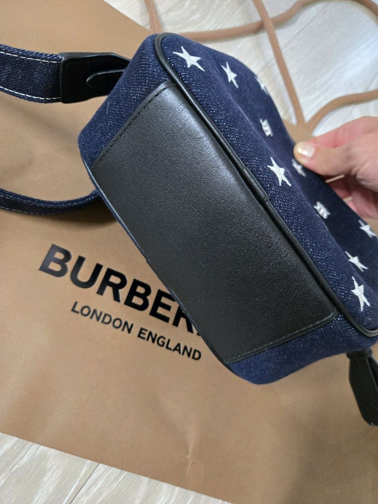 버버리 tb 데님크로스백 새상품 정품--3