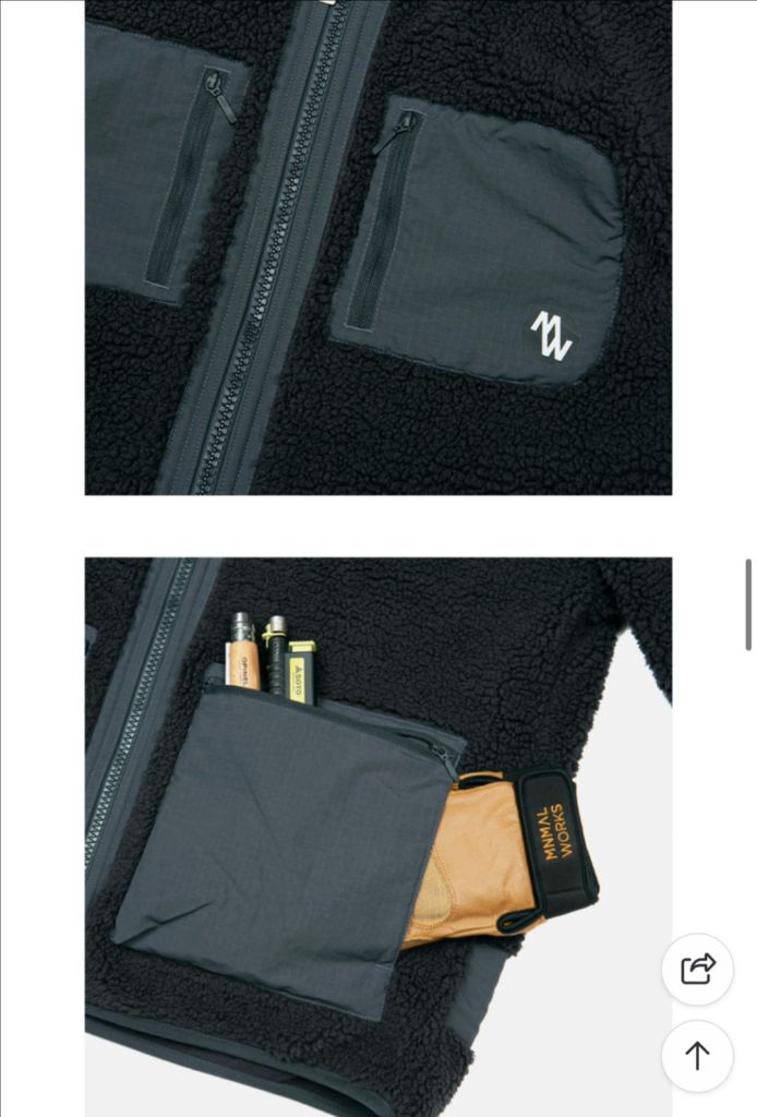 [새상품] 미니멀웍스 부클레 플리스 자켓 이미지