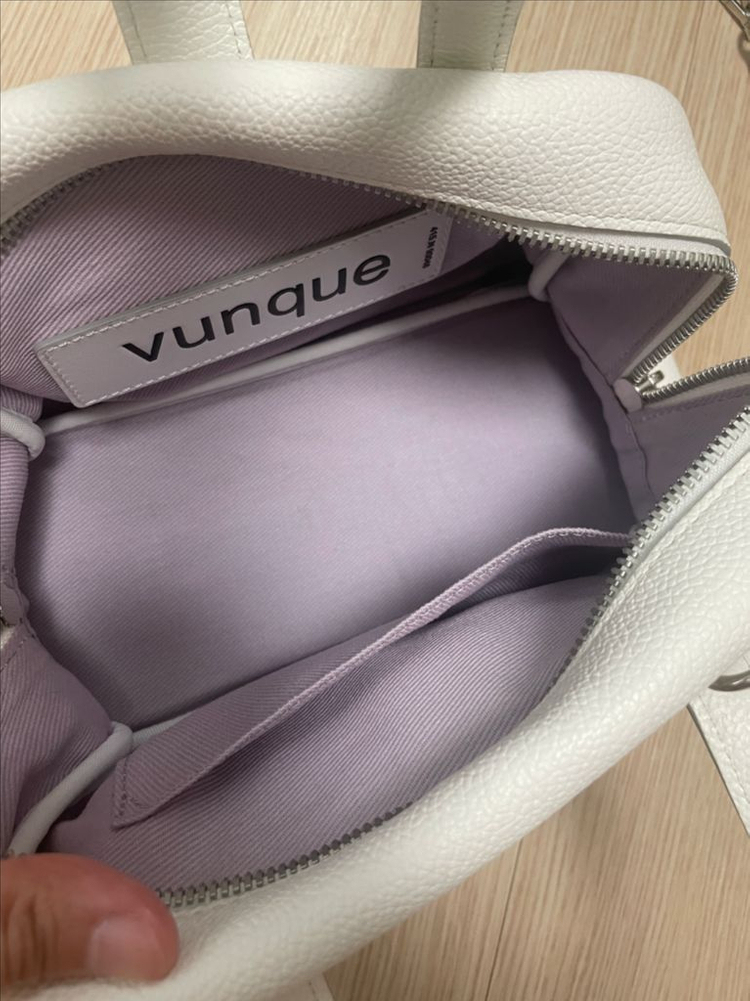 분크 VUNQUE 토크 토트백 스몰 화이트--7