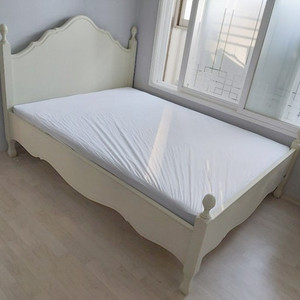 마들렌상점 플로렌스 퀸 침대 프레임 쉐비 스타일 원목 침대