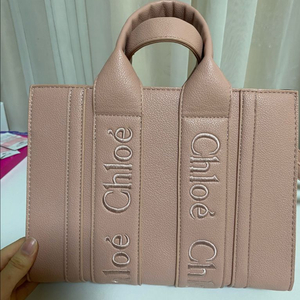 백 가방 핑크 딸기우유 로즈 장미 자수 로고 핸들 핸드백 탑핸들 미니 토트백