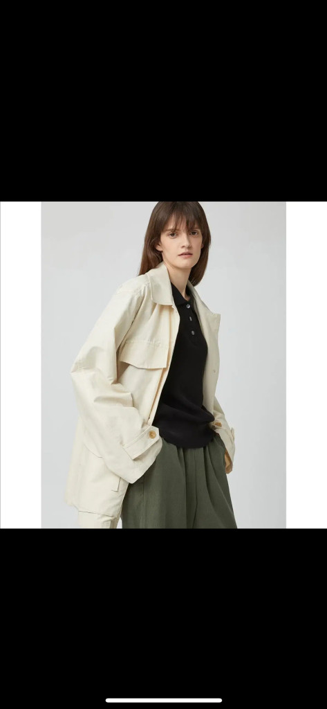 스튜디오 톰보이 22년 야상 점퍼 사파리 바스락 트렌치코트 자켓 코트--1