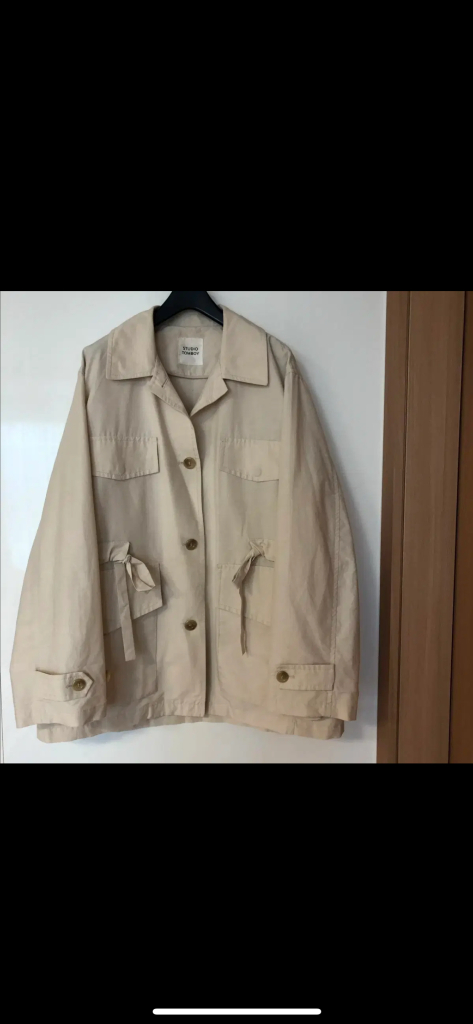 스튜디오 톰보이 22년 야상 점퍼 사파리 바스락 트렌치코트 자켓 코트--3