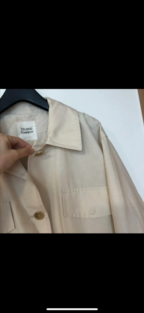 스튜디오 톰보이 22년 야상 점퍼 사파리 바스락 트렌치코트 자켓 코트--4