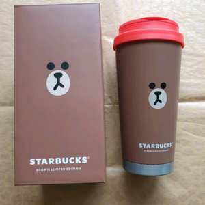 스타벅스 SS 엘마 LF 브라운 텀블러 473ml