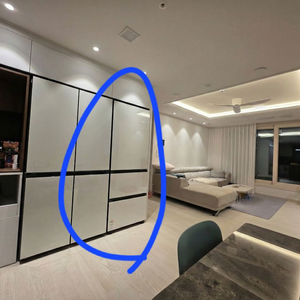 삼성 비스포크 키친핏 김치냉장고 패널 글램화이트 이미지