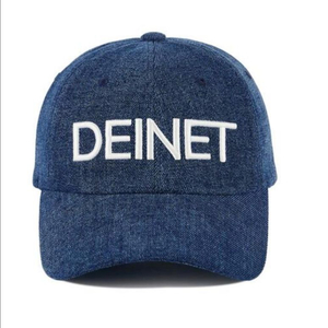 새상품) 다이닛 DEINET 로고 데님 볼캡 블루