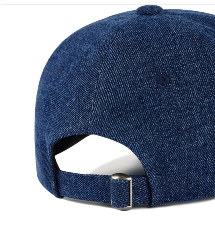 새상품) 다이닛 DEINET 로고 데님 볼캡 블루--2