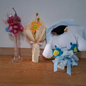 시나모 학사모자인형등 예쁜니다 잠깐 사용 졸업 입학식 등 여러가지 사용해요 편하게 보세요 세트 15000